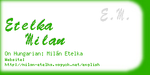 etelka milan business card
